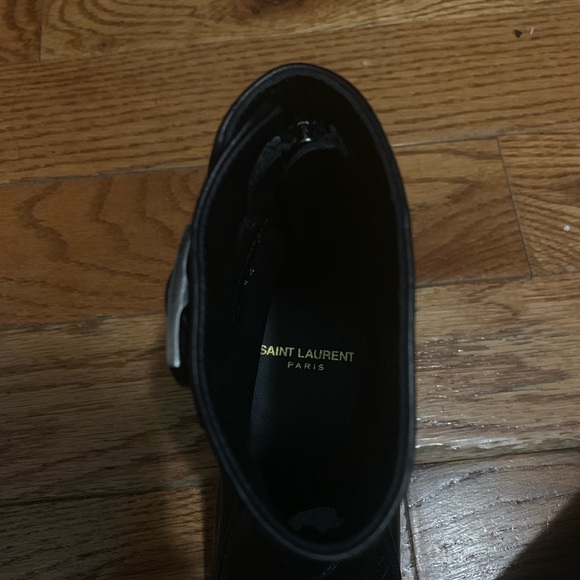 Saint Laurent miles washed leather boots - Picture 4 of 6
